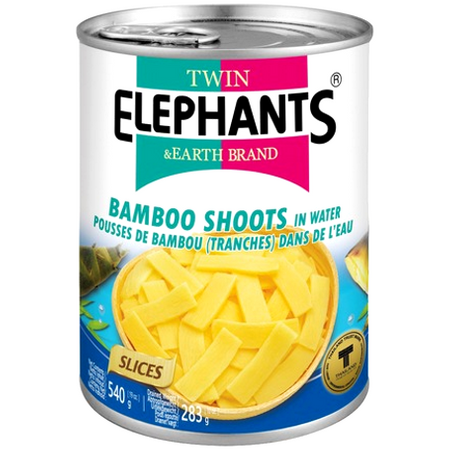 Pędy bambusa plastry 540g - Twin Elephants & Earth Brand