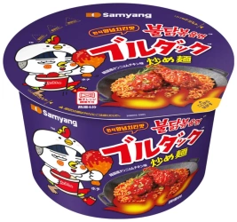 Ramyun Buldak o smaku ostrego kurczaka Yangnyeom, duża micha 115g - Samyang Japan