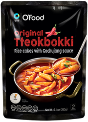 Original Tteokbokki, kluski ryżowe w sosie gochujang 260g - O'Food