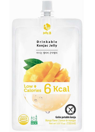 Konjac Jelly, przekąska z galaretką konnyaku o smaku mango 150ml - Jelly. B