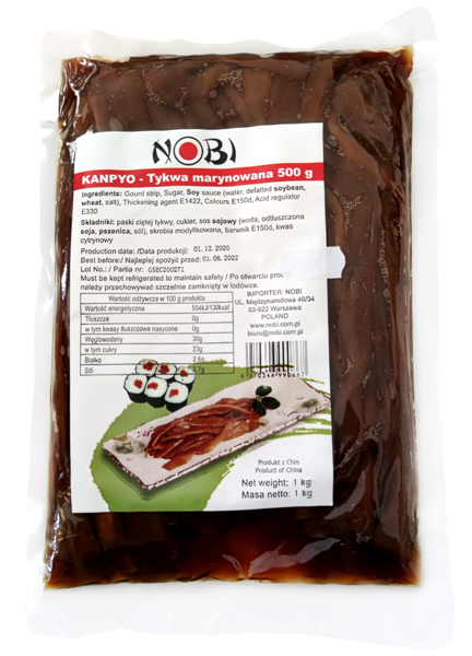 Tykwa Kanpyō w zalewie karmelowej 1kg - Nobi
