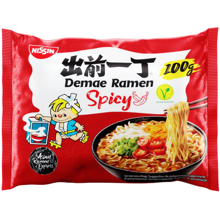 Zupa makaronowa Demae Ramen, pikantna 100g - Nissin