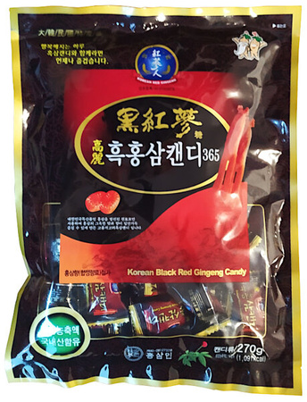 Cukierki z czarnego i czerwonego żeń-szenia GeumSan 270g - Hongsamin