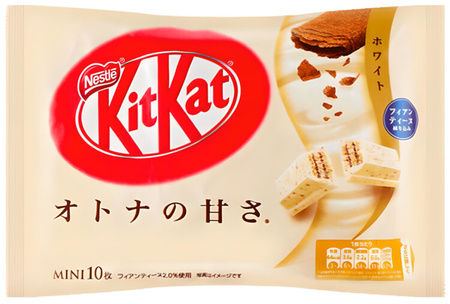 KitKat Mini Otona no Amasa White Chocolate Feuilletine Crepes 10 sztuk 116g - Nestlé