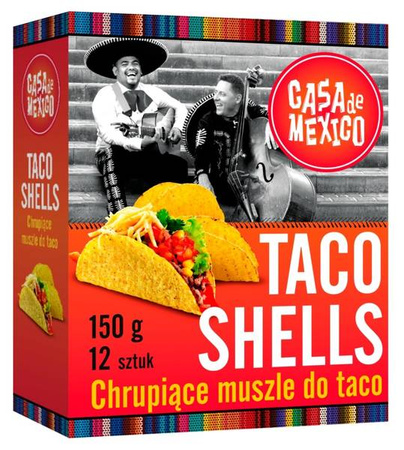 Taco shells, muszle do taco 150g - Casa de Mexico