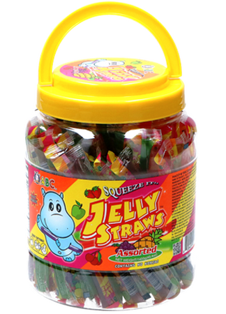 Żelki owocowe Jelly Straws Hippo, różne smaki 1,4kg - ABC