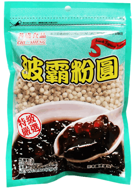 Tapioka, perełki duże czarne 250g - Chi-Sheng