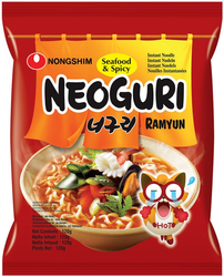 Zupa makaronowa Neoguri Ramyun z owocami morza, ostra 120g - Nongshim