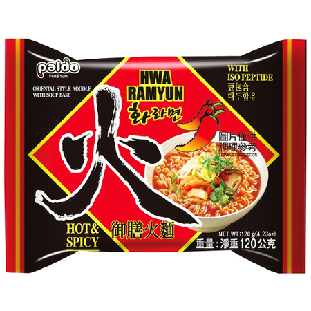 Zupa Hwa Ramyun Hot & Spicy, bardzo ostra 120g - Paldo