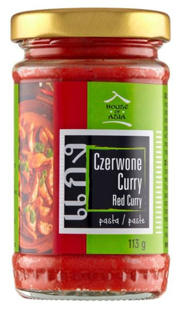 Pasta curry czerwona 113g - House of Asia