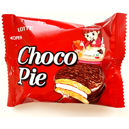 Choco Pie, ciastka biszkoptowe z pianką, pudełko (12 szt. x 28g) - Lotte