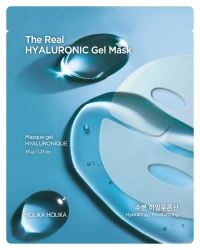 The Real Gel Mask Hyaluronic 35g - hydrożelowa maska dla suchej i odwodnionej skóry - Holika Holika