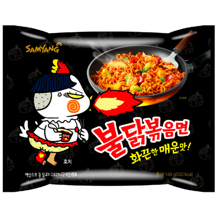 Buldak Ramyun Original makaron instant o smaku ostrego kurczaka, ogniście ostry 140g - Samyang