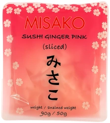Imbir marynowany naturalny różowy 90g - Misako