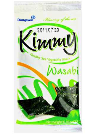 Snacki z alg morskich Kimmy Wasabi 2,7g - Dongwon Yangban