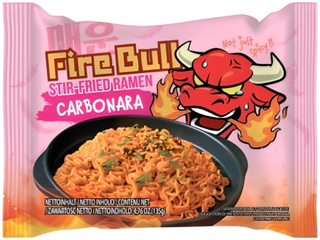 Danie Instant Noodles Stirfry Beef Carbonara o smaku wołowiny 135g Firebull