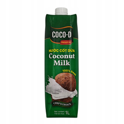 Mleko kokosowe (68% ekstraktu z kokosa) 1L w kartonie - COCO-D