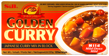 Golden Curry Mild (łagodne) 220g - S&B - danie w 30 min
