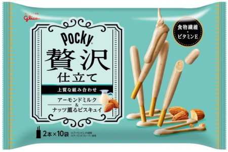 Paluszki Pocky Zeitaku-Shiatate Almond Milk mleczne z migdałami 110g - Glico