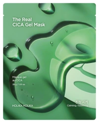 The Real Gel Mask CICA 35g - hydrożelowa maska całonocna dogłębnie kojąca - Holika Holika