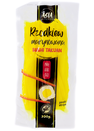 Rzodkiew Oshinko (Takuan) marynowana, pocięta 350g - Asia Kitchen