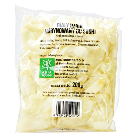 Imbir marynowany naturalny 200g - Asia Foods