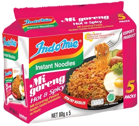 Makaron Instant Mi Goreng Pedas, pikantny 5 x 80g - Indomie