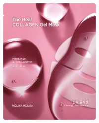 The Real Gel Mask Collagen 35g - hydrożelowa maska całonocna poprawiająca elastyczność - Holika Holika