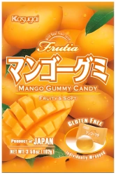 Frutia Mango Gummy, żelki o smaku mango 102g - Kasugai