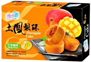 Ciasteczka ananasowe o smaku mango 120g - Yuki & Love
