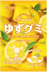 Frutia Yuzu Gummy, żelki o smaku cytrusowym 102g - Kasugai