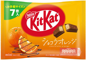 KitKat Mini Chocolate Orange o smaku pomarańczowym, torebka 7 szt. - Nestlé