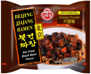 Makaron Beijing Jjajang Ramen z sosem z czarnej fasoli 135g - Ottogi