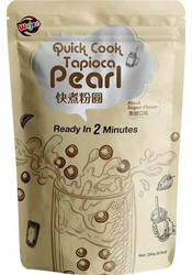 Quick Cook Tapioca Pearl, błyskawiczne perełki do Bubble Tea o smaku czarnego cukru 250g - Wejee