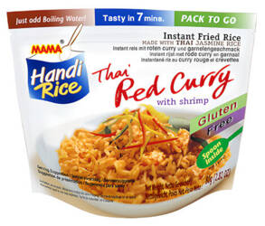 Ryż smażony błyskawiczny czerwone curry z krewetkami 80g - MAMA