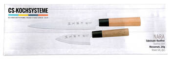 Zestaw 2 noży NARA, Yanagi-ba do sushi (21cm) i Santoku (11cm) - CSS