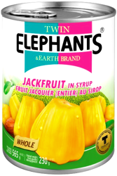 Żółty jackfruit w słodkim syropie 565g - Twin Elephants & Earth Brand