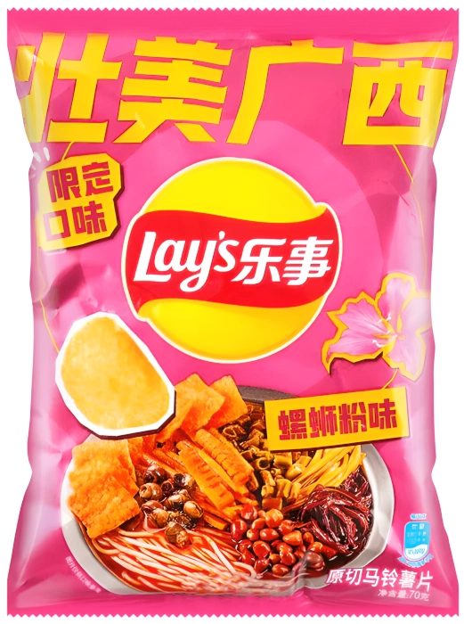 Chipsy Guangxi Snail Noodle Flavour o smaku dania ze ślimakami 70g - Lay's