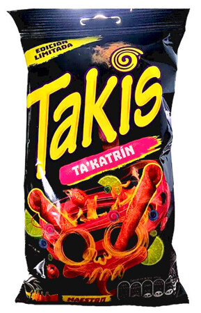 Chipsy Takis Tortilla Ta'Katrin - wołowina chili limonka, bardzo ostre 90g - Barcel