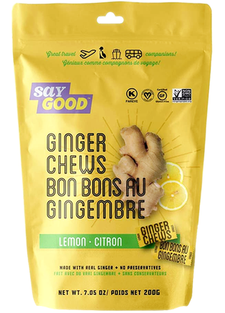 Cukierki imbirowe Ginger Chews z cytryną 200g - Say Good