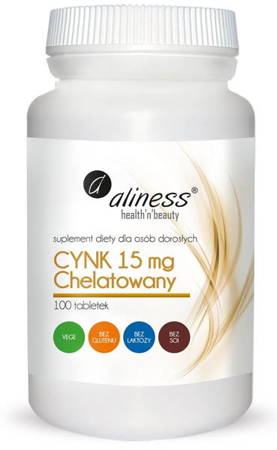Cynk Chelatowany 15mg - 100 tabletek