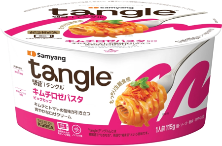 Danie Tangle Kimchi Rose Pasta o smaku kremowego kimchi, duża micha 115g - Samyang Japan