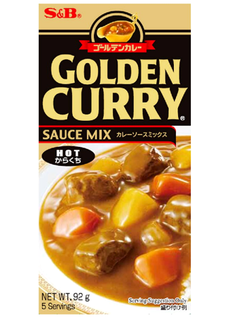 Golden Curry Hot (ostre) 92 g - S&B - danie w 30 min