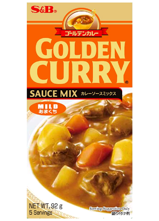 Golden Curry Mild (łagodne) 92g - S&B - danie w 30 min