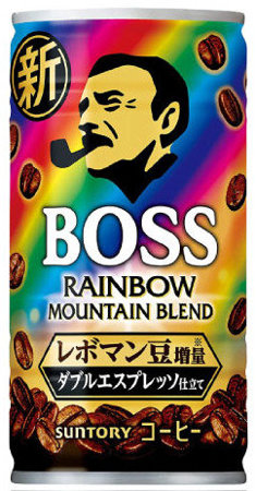 Kawa BOSS Rainbow Mountain Blend z mlekiem i cukrem 185ml - Suntory