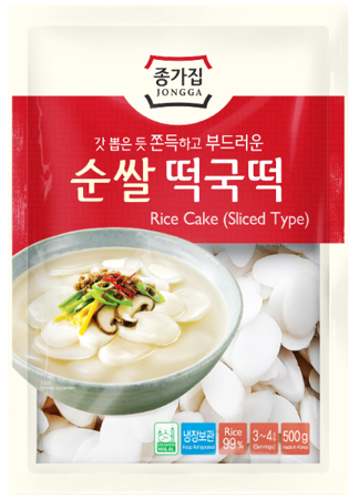 Kluski ryżowe do Tteokbokki, owalne 1kg - Jongga