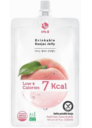 Konjac Jelly, przekąska z galaretką konnyaku o smaku brzoskwiniowym 150ml - Jelly. B