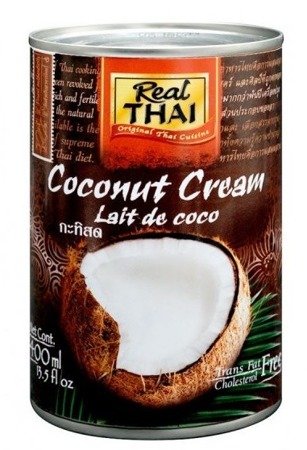 Krem kokosowy (95% wyciągu z kokosa) w puszce 400ml - Real Thai
