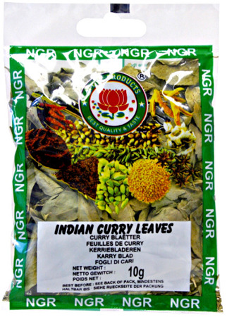 Liście curry, całe 10g - NGR