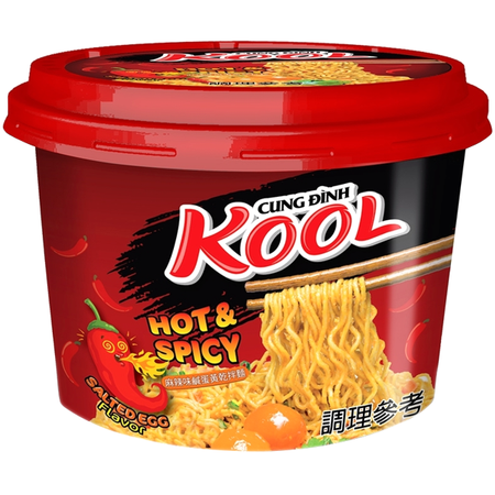 Makaron instant Kool Hot & Spicy Solone Jajko, ostry 90g - Cung Dinh KOOL